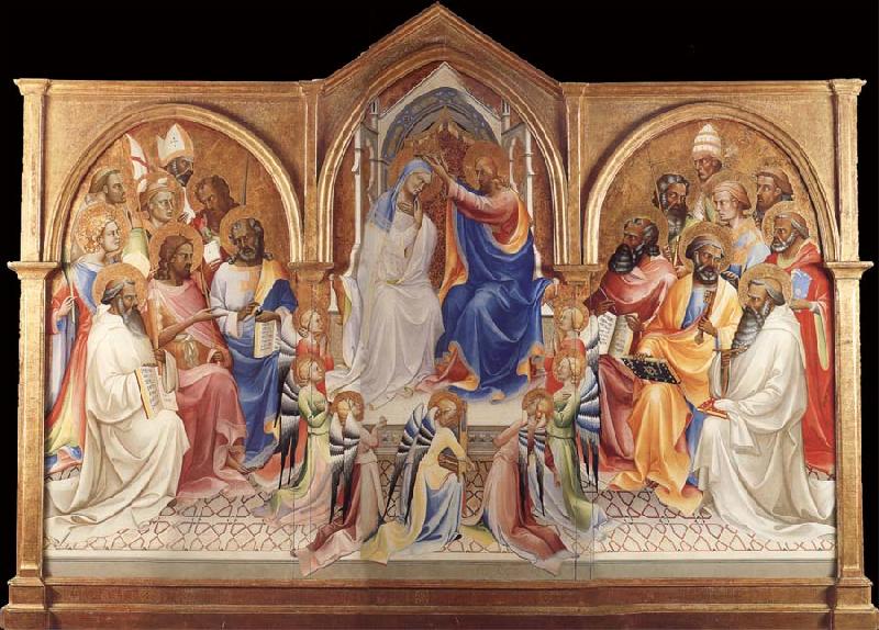 Lorenzo Monaco The Coronation of the Virgin Sweden oil painting art